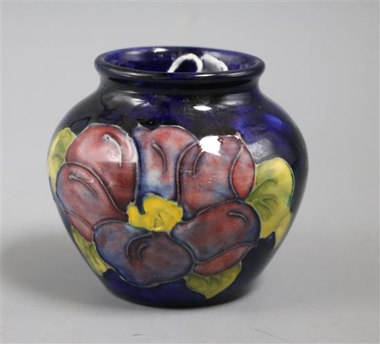 A Moorcroft Anemone vase, H 8cm